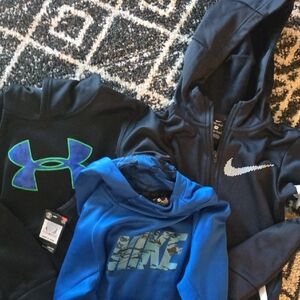 Nike Kids Hoodies - Blue and Black